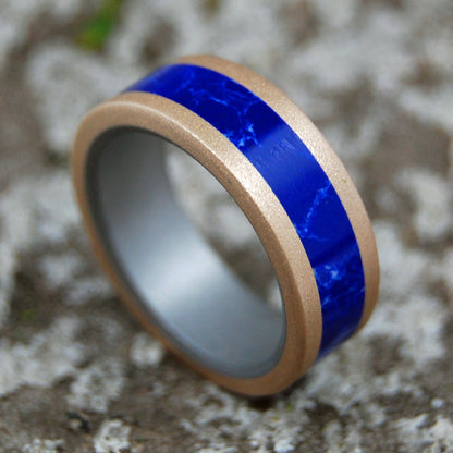 Jahira | Men's Stone, Bronze & Titanium Wedding Ring - Minter and Richter Designs