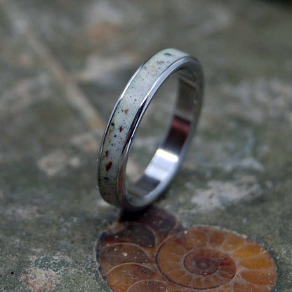 Joshua Tree Desert Sand | Men's Desert Sand & Titanium Wedding Ring - Minter and Richter Designs