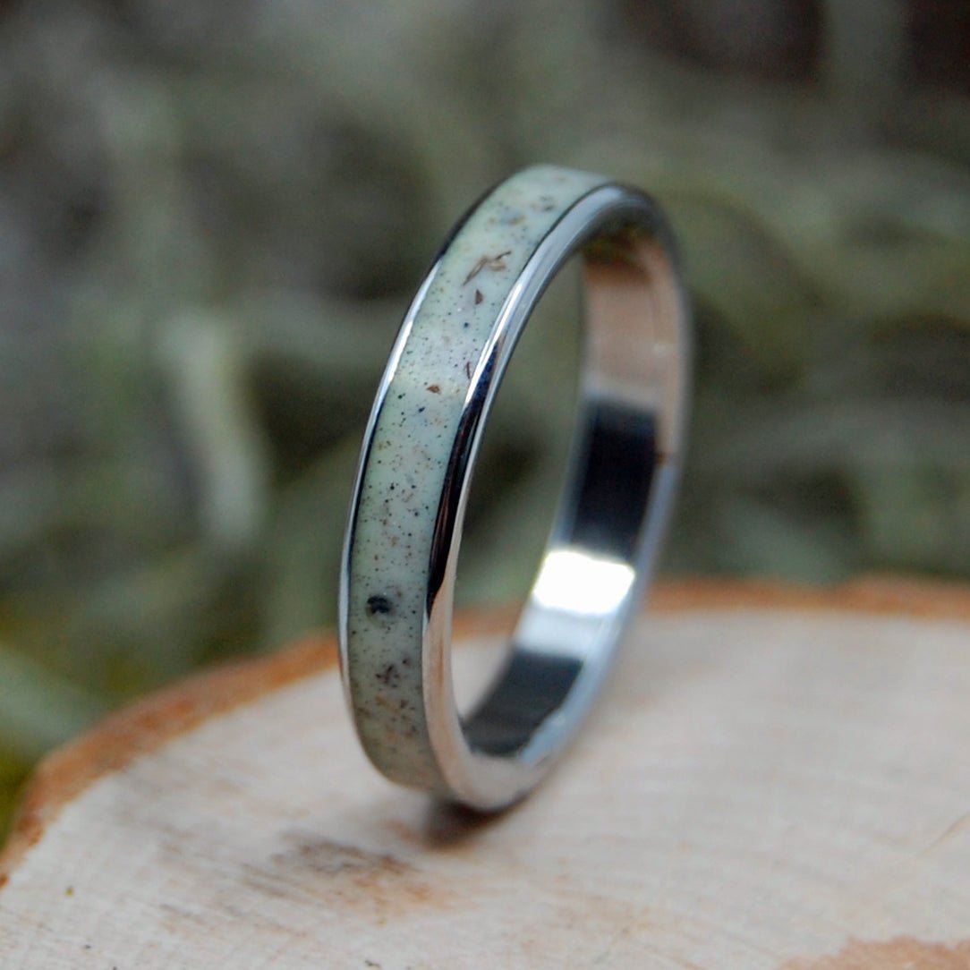 Joshua Tree Desert Sand | Men's Desert Sand & Titanium Wedding Ring - Minter and Richter Designs