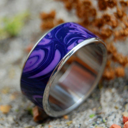 King Charoite | Men's Charoite & Titanium Wedding Ring - Minter and Richter Designs