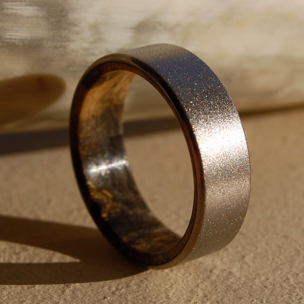 Kore Ii | Men's California Buckeye Wood & Titanium Wedding Ring - Minter and Richter Designs