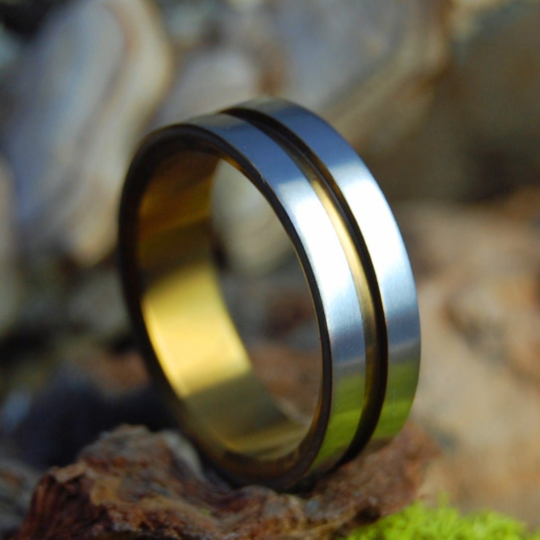 Lord Henry Bronze | Men's Bronze & Titanium Wedding Ring - Minter and Richter Designs