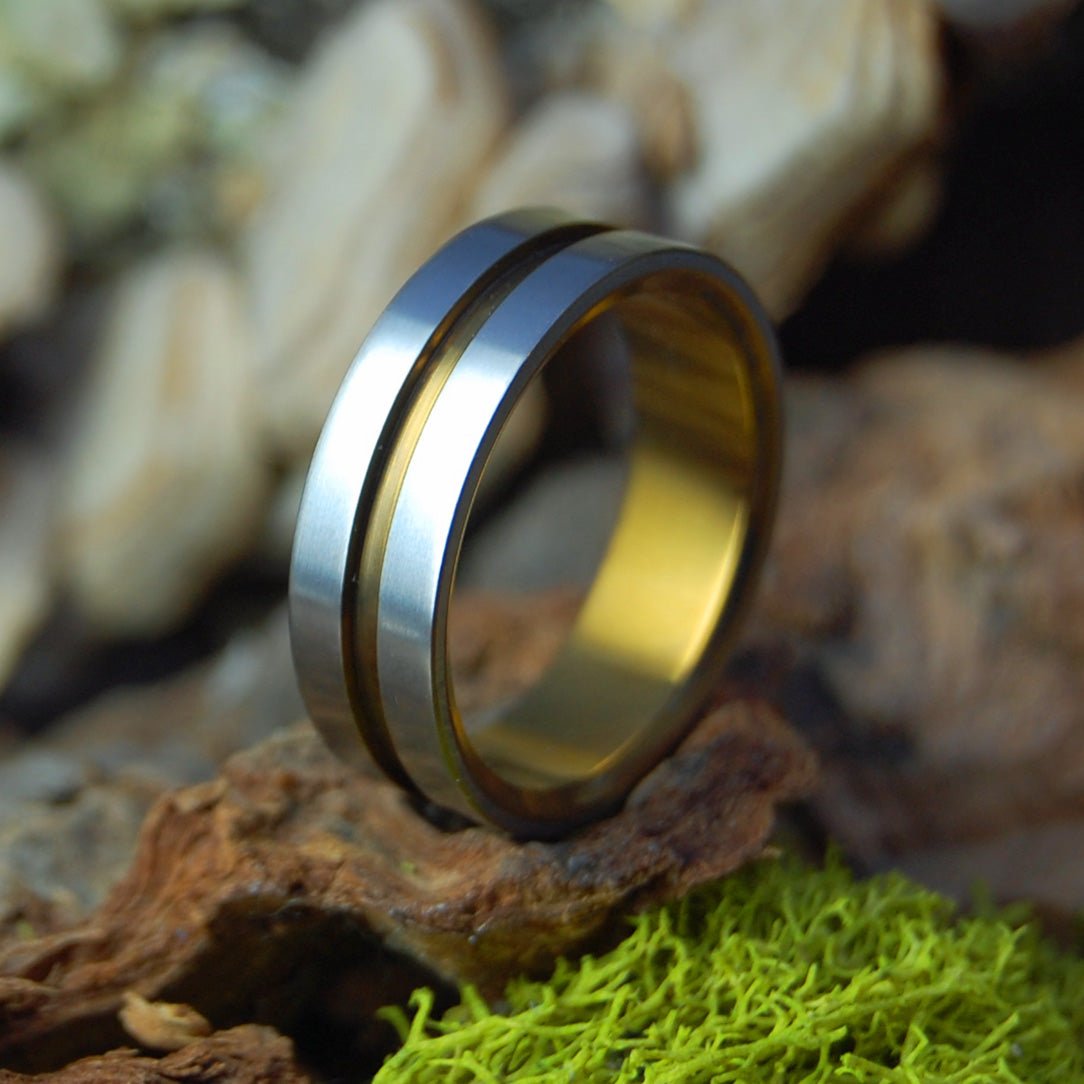 Lord Henry Bronze | Men's Bronze & Titanium Wedding Ring - Minter and Richter Designs