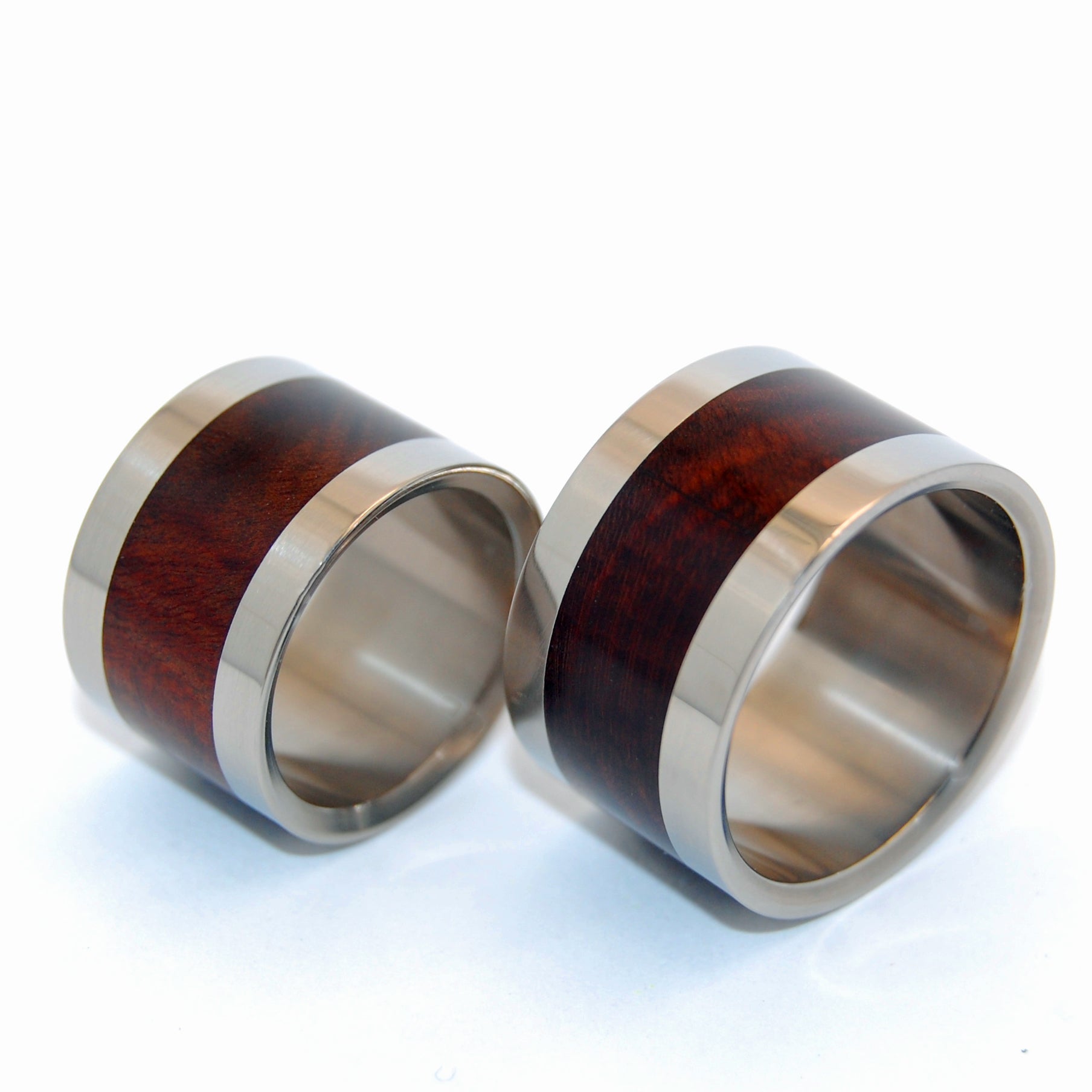 Manzanita In Love | Manzanite Wood & Titanium - Wooden Wedding Ring - Minter and Richter Designs