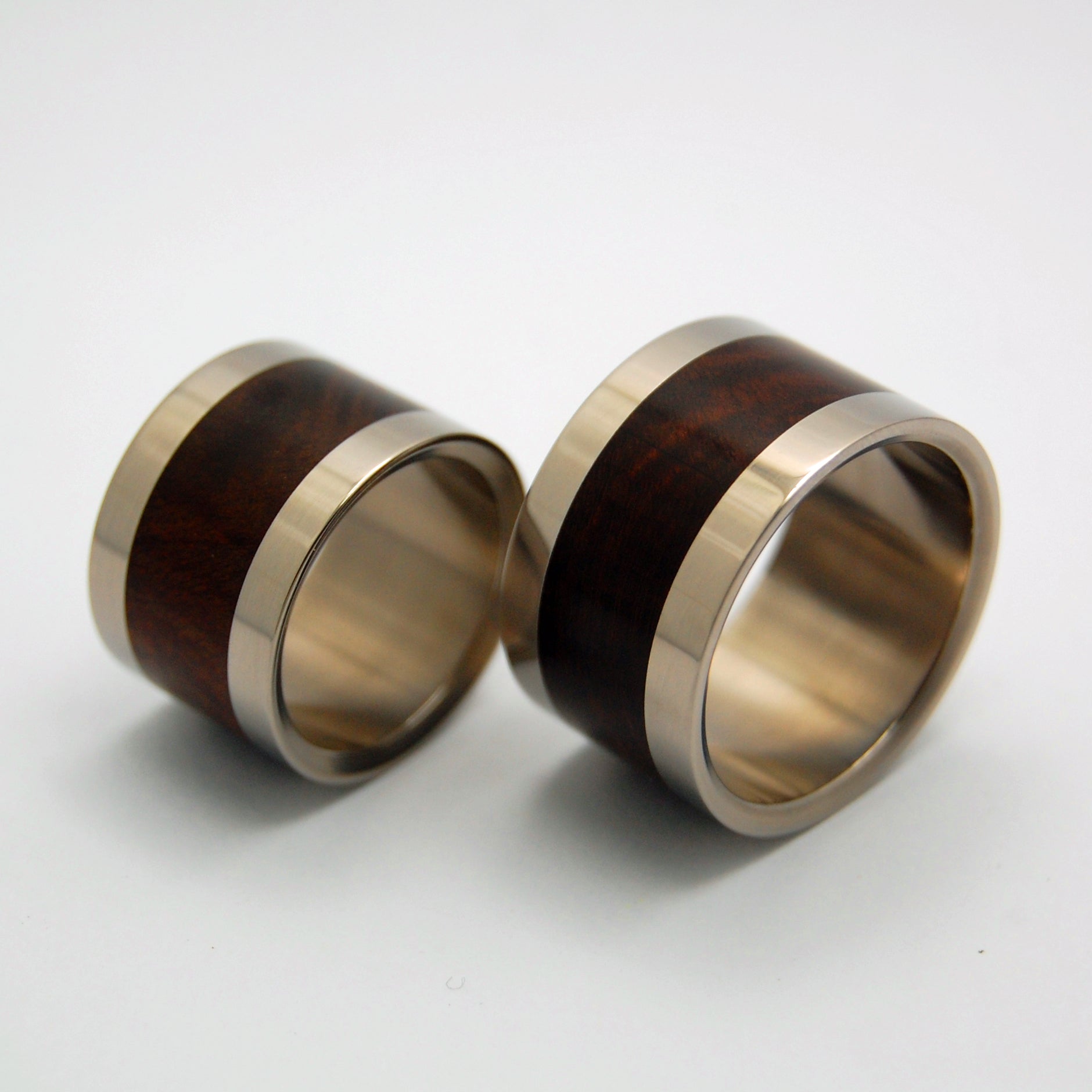 Manzanita In Love | Manzanite Wood & Titanium - Wooden Wedding Ring - Minter and Richter Designs