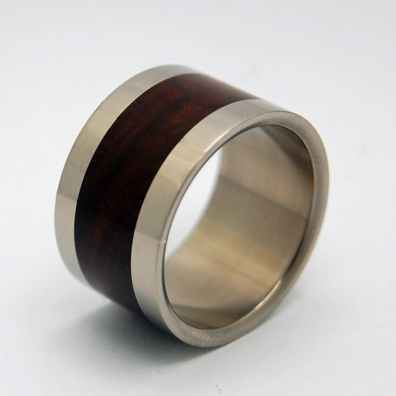 Manzanita In Love | Men's Manzanita Wood & Titanium Wedding Ring - Minter and Richter Designs