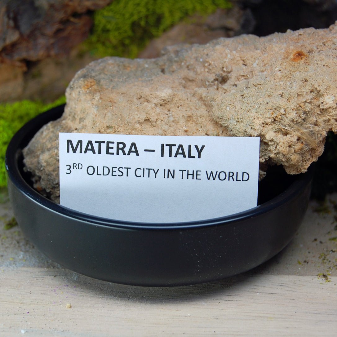 Matera Italy Stone | Men's Italian Crushed Stones, Copper & Titanium Wedding Ring - Minter and Richter Designs