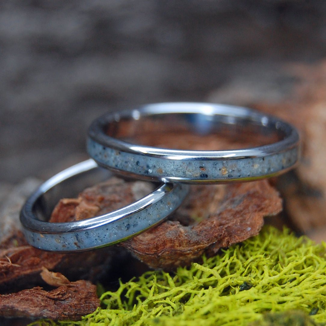 Meet Me At Martha's Vineyard | Martha's Vineyard Beach Sand - Unique Wedding Ring Ring - Minter and Richter Designs