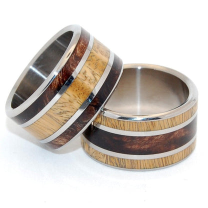 Meet Me Forest | Ancient Kauri & Desert Ironwood - Men's & Women's Wedding Ring - Minter and Richter Designs