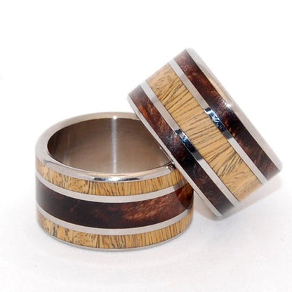 Meet Me Forest | Ancient Kauri & Desert Ironwood - Men's & Women's Wedding Ring - Minter and Richter Designs