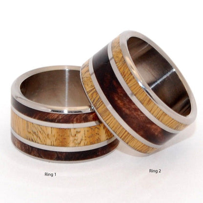 Meet Me Forest | Ancient Kauri & Desert Ironwood - Men's & Women's Wedding Ring - Minter and Richter Designs