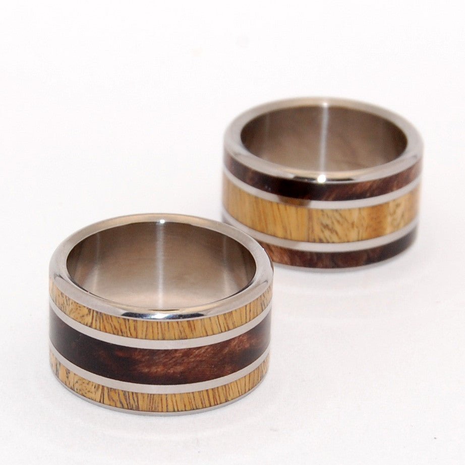 Meet Me Forest | Ancient Kauri & Desert Ironwood - Men's & Women's Wedding Ring - Minter and Richter Designs