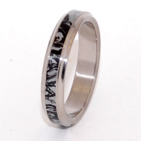 Meiko | Men's Mokume Gane & Titanium Promise Ring - Minter and Richter Designs