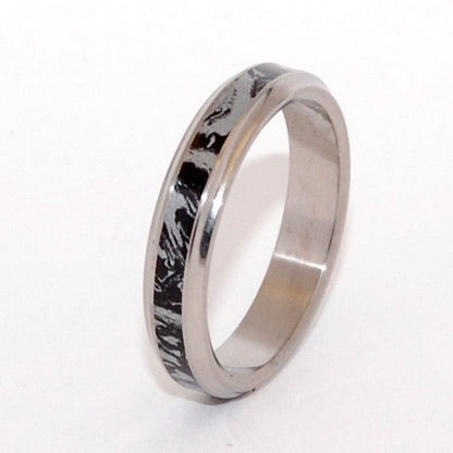 Meiko | Men's Mokume Gane & Titanium Promise Ring - Minter and Richter Designs