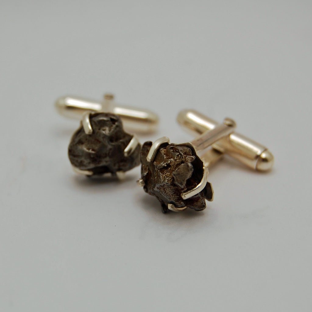 Meteorite Cuff Links | Groomsmen Cuff Links - Minter and Richter Designs