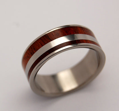 Morning Of Creation | Men's Bloodwood & Titanium Wedding Ring - Minter and Richter Designs