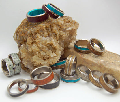 Mount Temptation, Jericho | Ground Stones Of Jerusalem - Unique Wedding Ring - Minter and Richter Designs