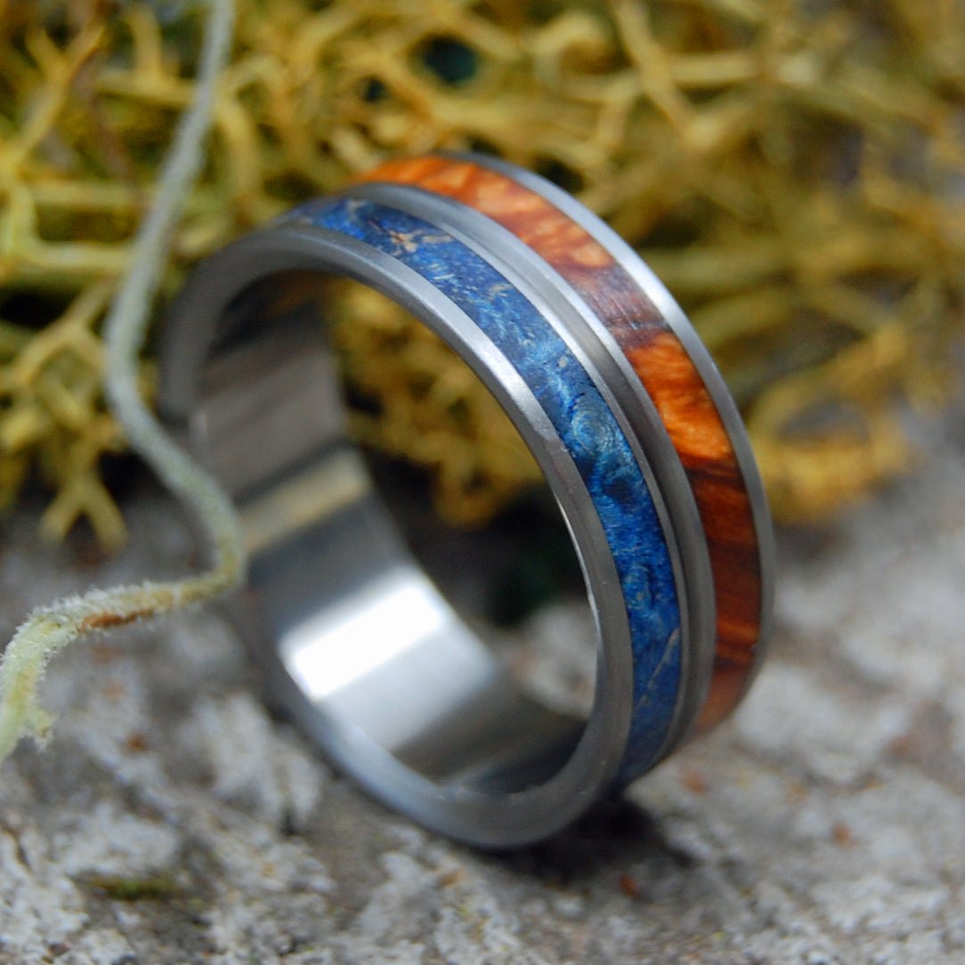 Naked Heaven On Earth | Men's Wood & Titanium Wedding Ring - Minter and Richter Designs