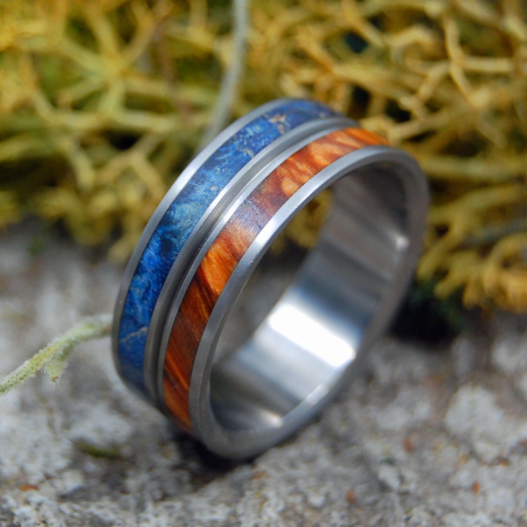 Naked Heaven On Earth | Men's Wood & Titanium Wedding Ring - Minter and Richter Designs