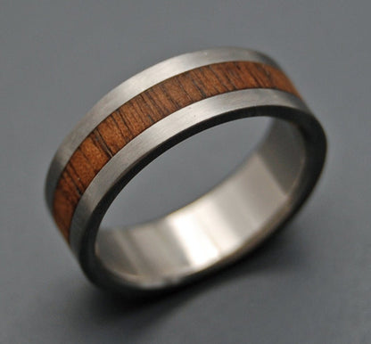 Nalu | Men's Koa Wood & Titanium Wedding Ring - Minter and Richter Designs