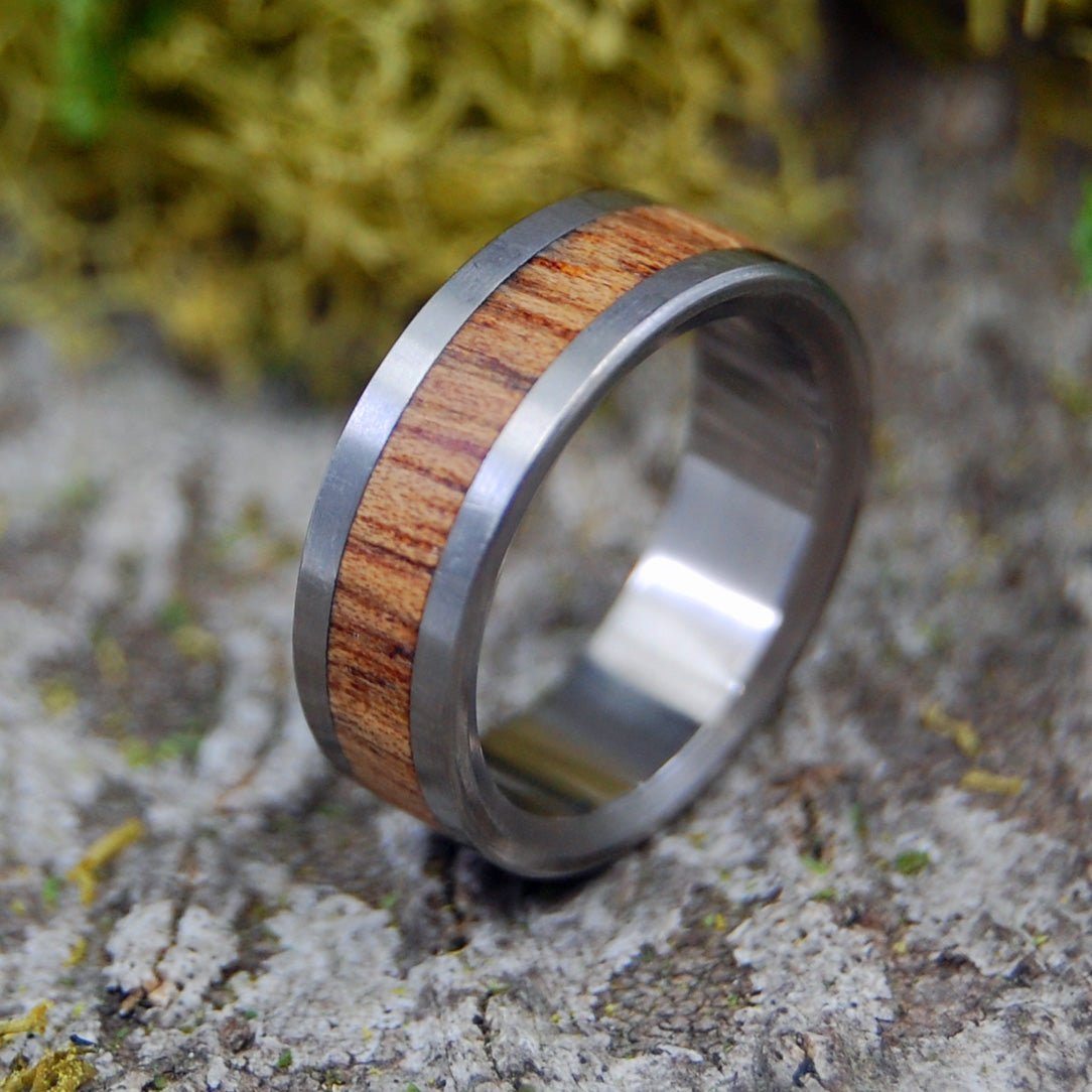 Nalu | Size 4.75 At 5.6mm | Hawaiian Koa Wood | Unique Wedding Ring | On Sale - Minter and Richter Designs