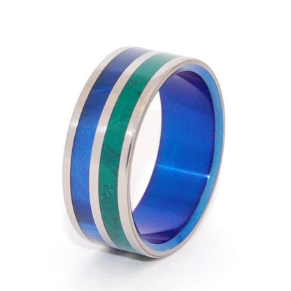 New Dawn | Men's Jade & Titanium Wedding Ring - Minter and Richter Designs