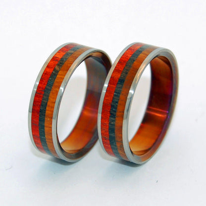 Old Soul | Ancient Woods & Titanium Handmade Wedding Ring - Minter and Richter Designs