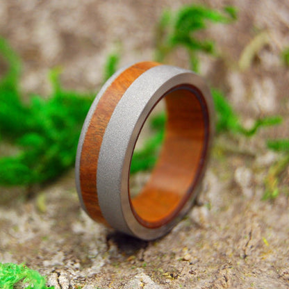 Olive Grove | Men's Olive Wood & Titanium Wedding Ring - Minter and Richter Designs