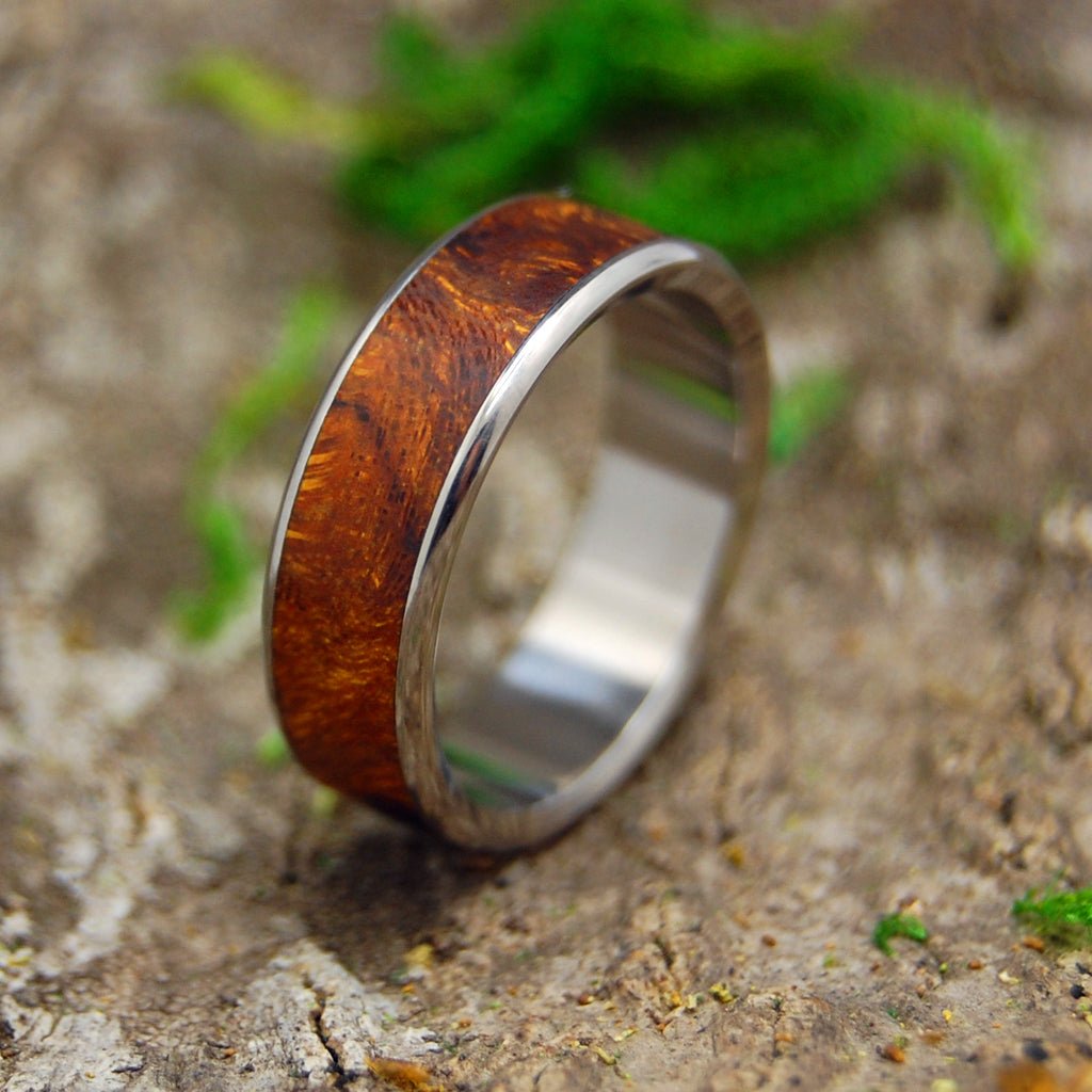 One Soul | Men's Desert Ironwood & Titanium Wedding Ring - Minter and Richter Designs