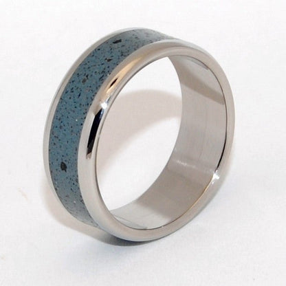 Opalus | Men's Beach Sand & Titanium Wedding Ring - Minter and Richter Designs