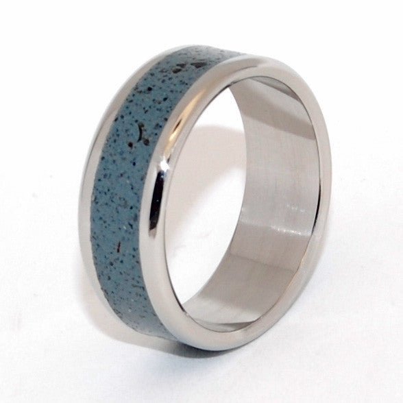 Opalus | Men's Beach Sand & Titanium Wedding Ring - Minter and Richter Designs