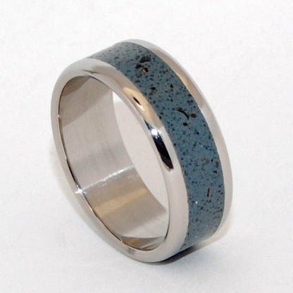 Opalus | Men's Beach Sand & Titanium Wedding Ring - Minter and Richter Designs