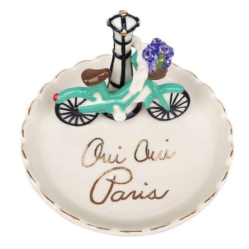 Oui Oui Paris Ring Dish / Ring Holder | Wedding Ring Dish For One Or Two Ring - Minter and Richter Designs