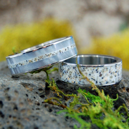 Our Path To The Beach | Beach Sand Wedding Ring Set - Minter and Richter Designs