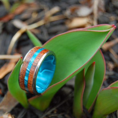 Outrigger | Men's Hawaiian Koa Wood & Titanium Wedding Ring - Minter and Richter Designs