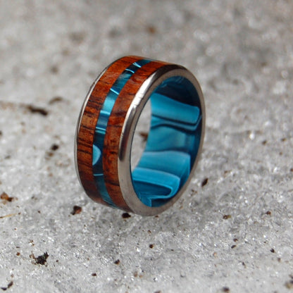 Outrigger | Men's Hawaiian Koa Wood & Titanium Wedding Ring - Minter and Richter Designs