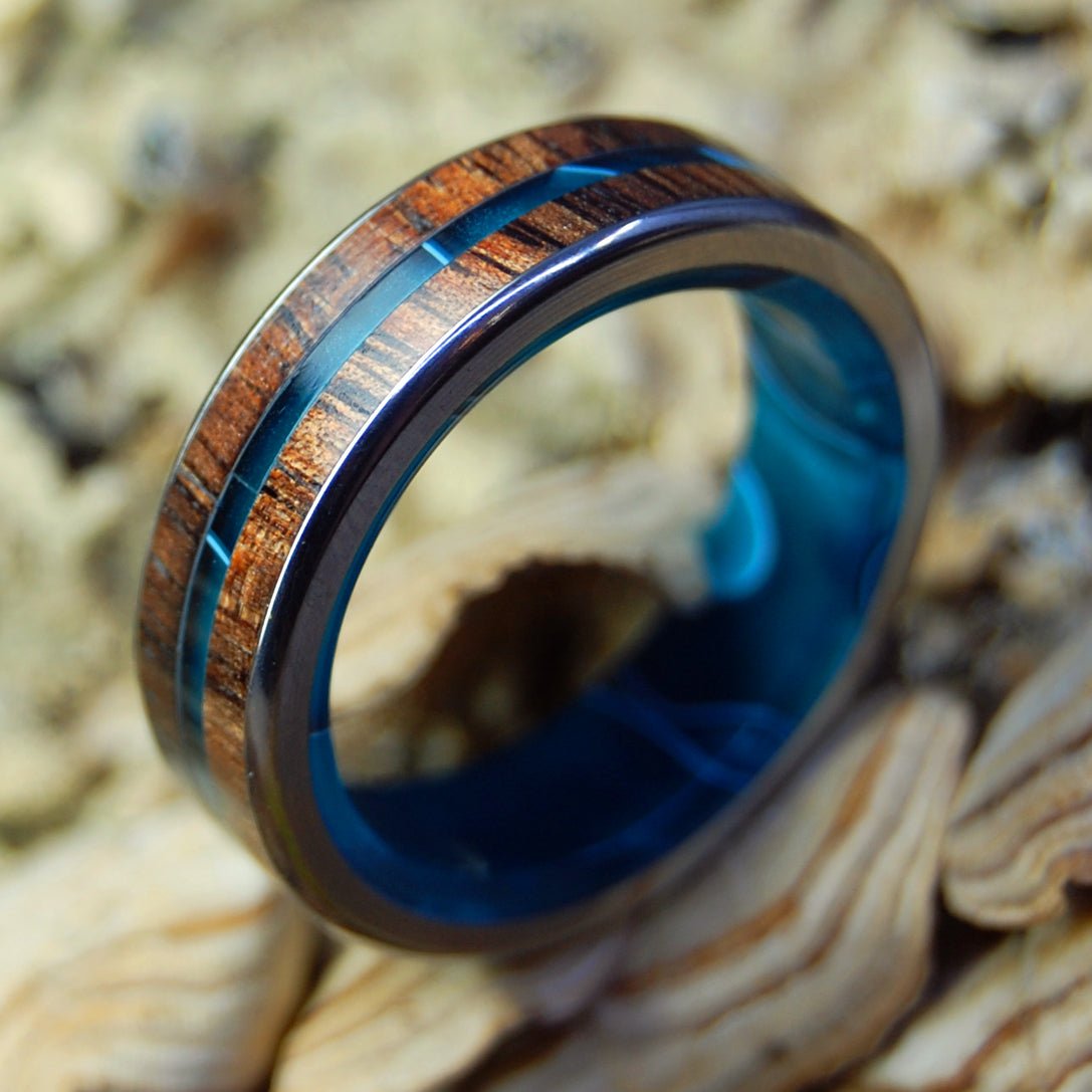 Outrigger | Men's Hawaiian Koa Wood & Titanium Wedding Ring - Minter and Richter Designs