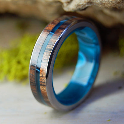 Outrigger | Men's Hawaiian Koa Wood & Titanium Wedding Ring - Minter and Richter Designs