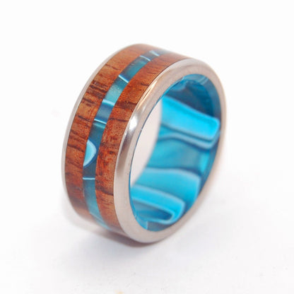 Outrigger | Men's Hawaiian Koa Wood & Titanium Wedding Ring - Minter and Richter Designs