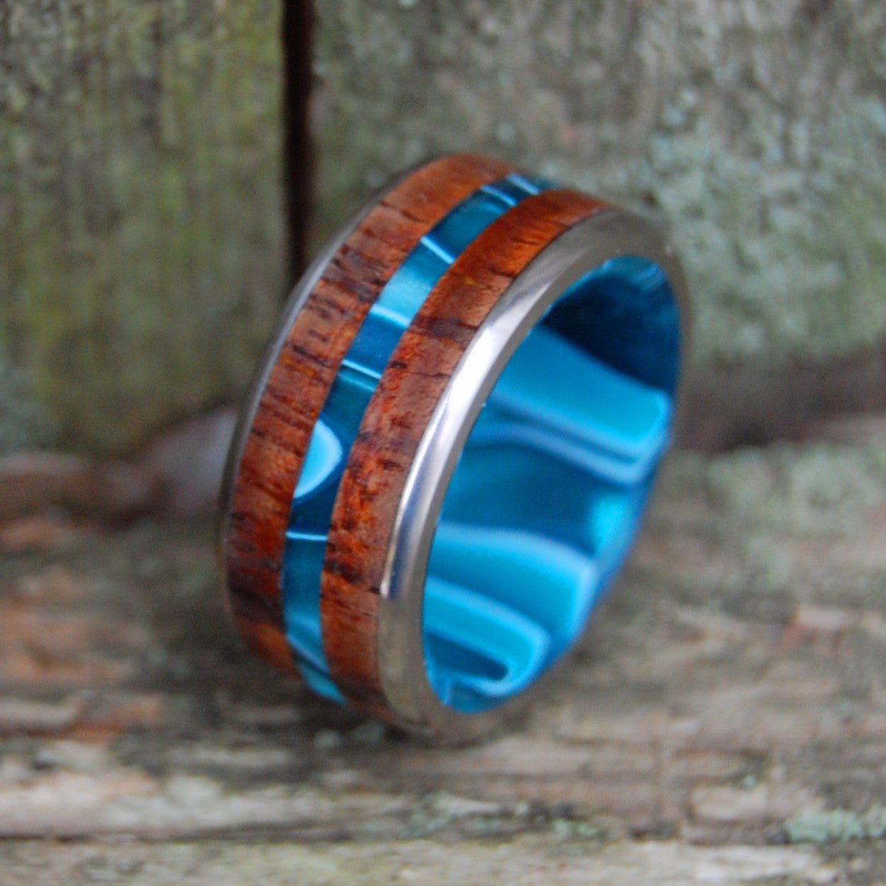 Outrigger | Men's Hawaiian Koa Wood & Titanium Wedding Ring - Minter and Richter Designs