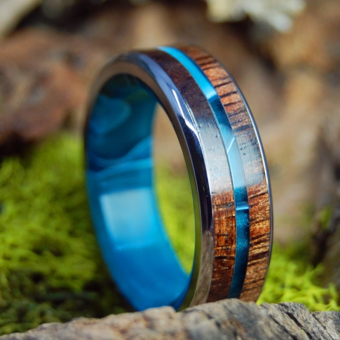 Outrigger | Men's Hawaiian Koa Wood & Titanium Wedding Ring - Minter and Richter Designs