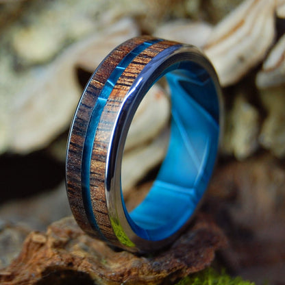 Outrigger | Men's Hawaiian Koa Wood & Titanium Wedding Ring - Minter and Richter Designs