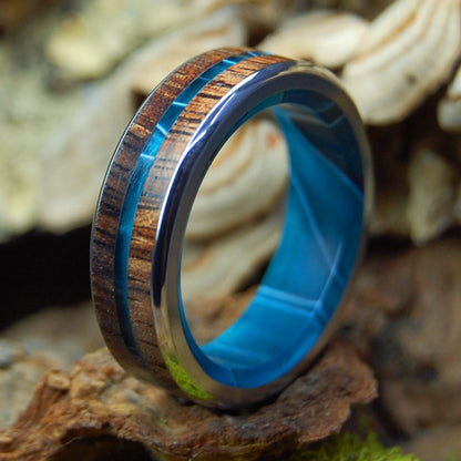 Outrigger | Men's Hawaiian Koa Wood & Titanium Wedding Ring - Minter and Richter Designs