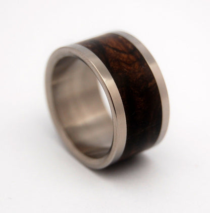 Owl | Men's Wood & Titanium Wedding Ring - Minter and Richter Designs