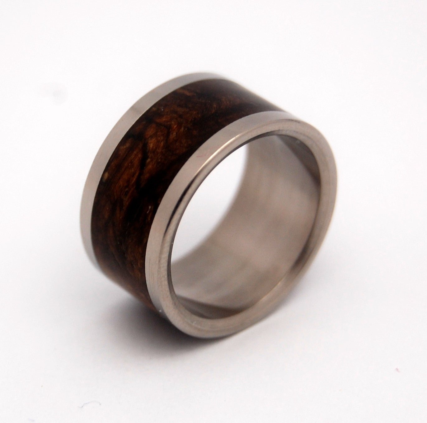 Owl | Men's Wood & Titanium Wedding Ring - Minter and Richter Designs