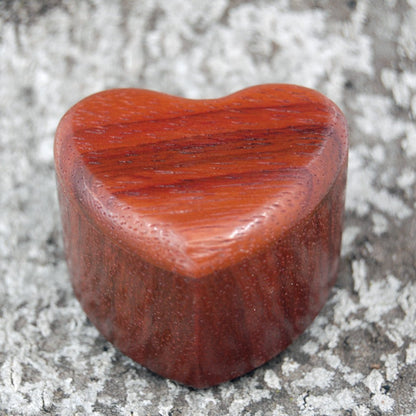 Padauk Wood Ring Box | Wedding Ring Box For 1 Ring - Secret Box Style - Minter and Richter Designs