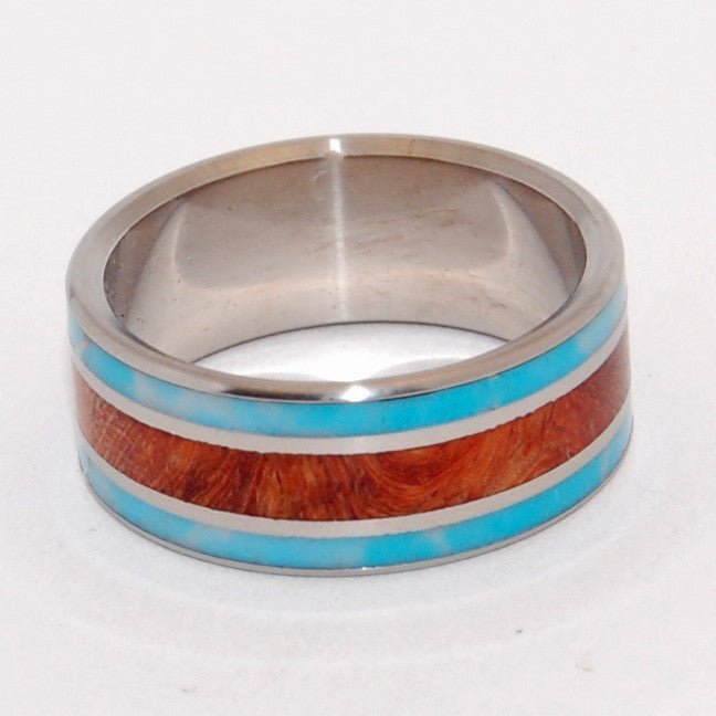 Pocket Of Serenity | Men's Wood & Stone Wedding Ring - Minter and Richter Designs