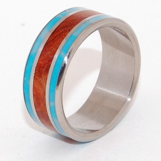 Pocket Of Serenity | Men's Wood & Stone Wedding Ring - Minter and Richter Designs