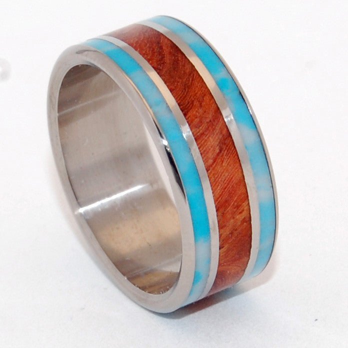 Pocket Of Serenity | Men's Wood & Stone Wedding Ring - Minter and Richter Designs