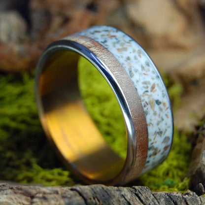 Prince Edward Island Maple | Men's Prince Edward Island Stone, Maple & Titanium Wedding Ring - Minter and Richter Designs